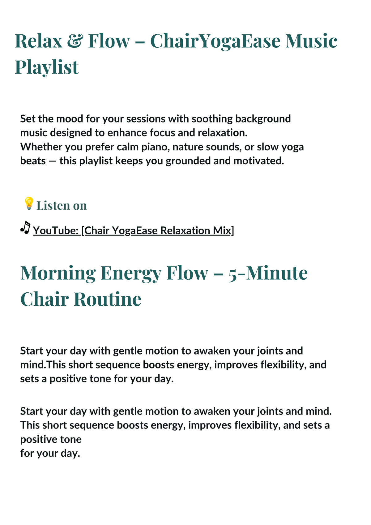 30-Day Gentle Chair Workout Challenge for Seniors - ChairYogaEase