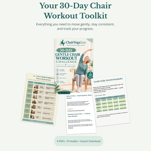 30-Day Gentle Chair Workout Challenge for Seniors - ChairYogaEase