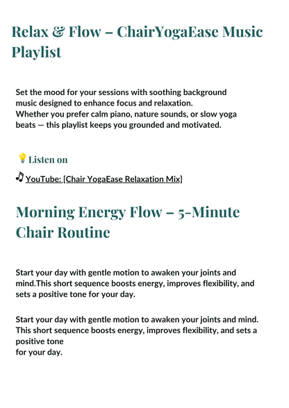 30-Day Gentle Chair Workout Challenge for Seniors - ChairYogaEase